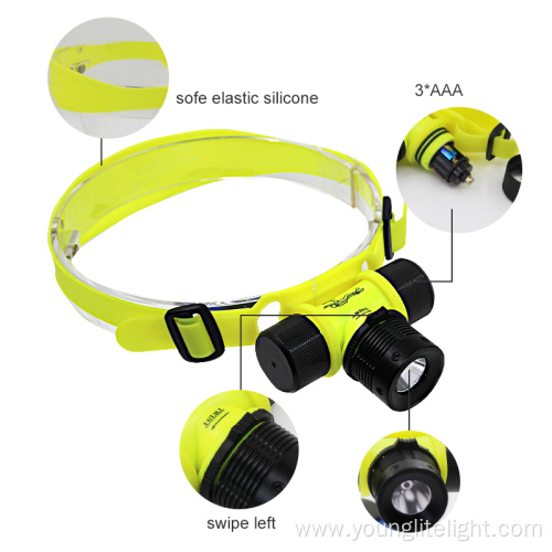 High Lumen Diving Swimming Waterproof Diving Headlamp